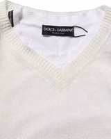 White Flax CrewNeck Layered Pullover Sweater 1