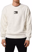 White LogoPlaque CrewNeck Sweatshirt Sweater 1