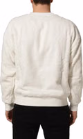 White LogoPlaque CrewNeck Sweatshirt Sweater 3