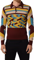 Multicolor Knitted Cashmere Pullover Sweater 3