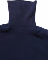 Blue Wool Knit Turtleneck Pullover Sweater 3
