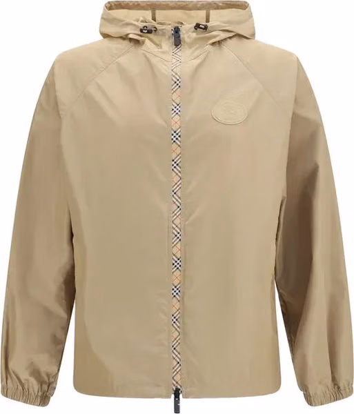Beige Nylon Shell Jacket