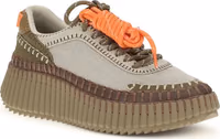 Bicolor Polyurethane Athletic Sneakers 2