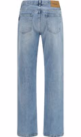 Blue Cotton Straight-Leg Jeans 2