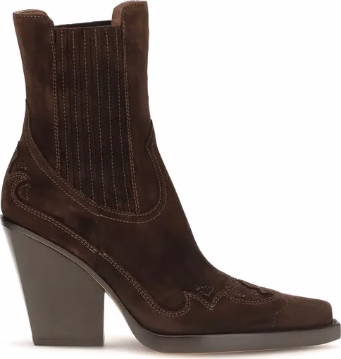 Brown Calf Leather Bos Taurus Ankle Boots