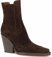 Brown Calf Leather Bos Taurus Ankle Boots 2
