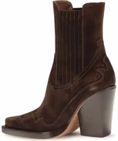 Brown Calf Leather Bos Taurus Ankle Boots 3
