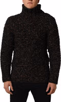 Brown Wool Knit Turtleneck Pullover Sweater 2