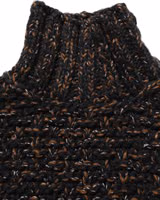 Brown Wool Knit Turtleneck Pullover Sweater 5