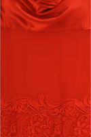 Red Silk Cocktail Dress 3