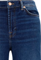 Blue Cotton Flared Jeans 3