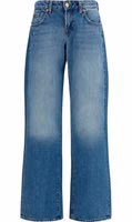 Blue Cotton Straight-Leg Jeans 1