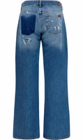 Blue Cotton Straight-Leg Jeans 2