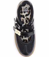 Black Polyester Ballet Flats 4