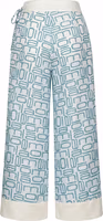 Blue Silk Women's Pants 3