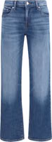 Blue Cotton Straight-Leg Jeans 1