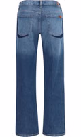 Blue Cotton Straight-Leg Jeans 2