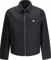 Black Recycled Polyamide Full-Length Jacket 1