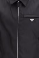 Black Recycled Polyamide Full-Length Jacket 3
