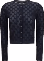 Black Viscose Cardigan 1
