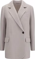 White Wool Oves Aries Full-Length Jacket 1