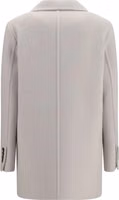 White Wool Oves Aries Full-Length Jacket 2