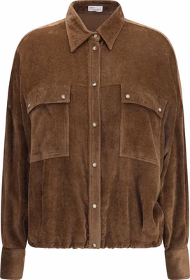 Brown Viscose Pattern Shirt