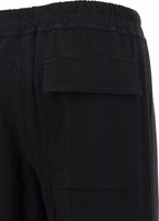 Black Viscose Casual Pants 4