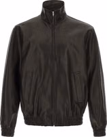 Black Calfskin Leather Jacket 1