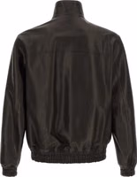 Black Calfskin Leather Jacket 2