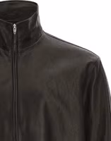 Black Calfskin Leather Jacket 3