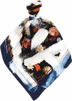 Multicolor Silk Foulard 1