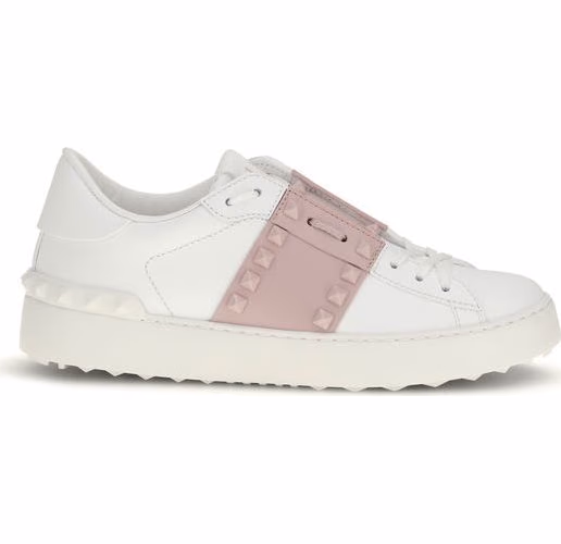 White Calf Leather Bos Taurus Low Top Sneakers