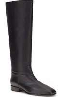 Black Calf Leather Bos Taurus Ankle Boots 2