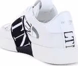 White Calf Leather Bos Taurus Athletic Sneakers 3