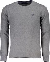 Gray Fabric Men's Sweater 1
