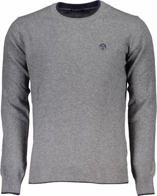 Gray Fabric Men's Sweater