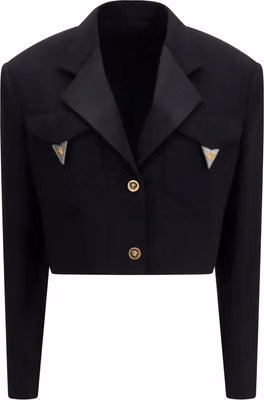 Black Wool Oves Aries Blazer