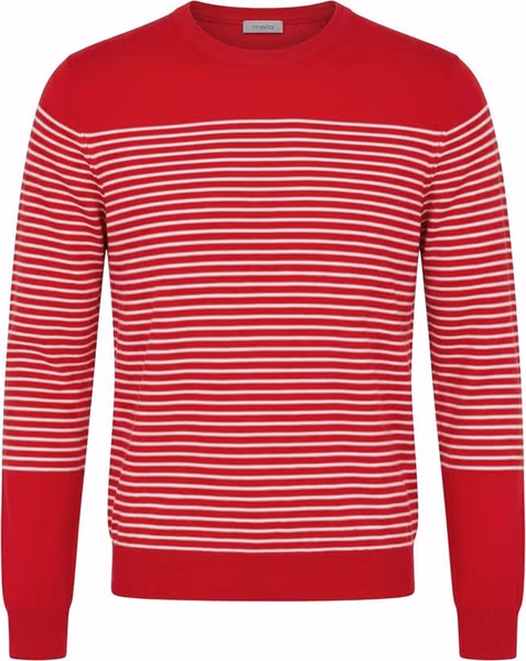 Red Cotton Men Sweater