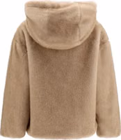 Beige Polyester Full-Length Jacket 2
