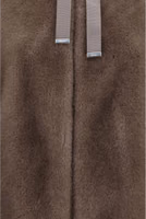 Brown Polyester Full-Length Jacket 3