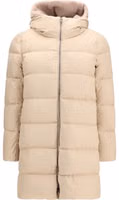 Beige Polyester Full-Length Jacket 1