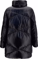 Black Polyamide Full-Length Jacket 2