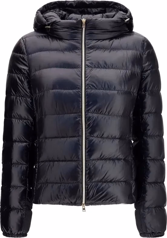 Black Polyamide Full-Length Jacket