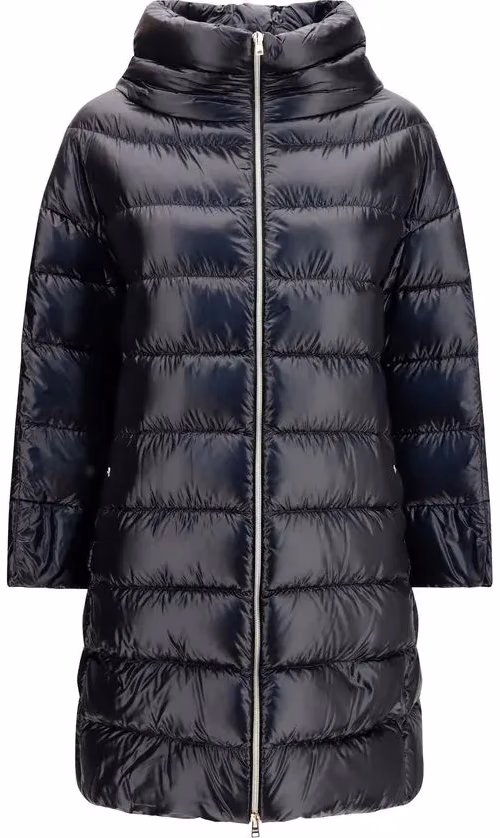 Black Polyester Coat
