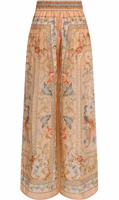 Multicolor Silk Casual Pants 2