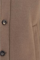 Brown Polyester Full-Length Jacket 3