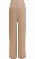 Beige Silk Casual Pants 2