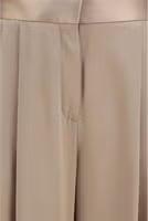 Beige Silk Casual Pants 3