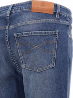 Blue Cotton Slim Fit Jeans 4